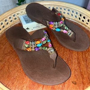 ‼️SALE‼️ Brown Sparkle Karma -- Pali Hawaii Thong Sandals
